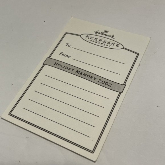 Vintage 2002 Hallmark Keepsake checking THE  LIST Christmas Ornament Santa Claus - Picture 2 of 13